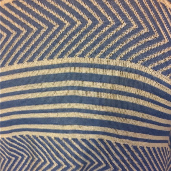 Say what blue white boho vest sz s waterfall - Picture 6 of 6